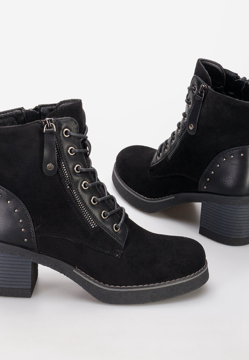 Čierne členkové čižmy Jovanna