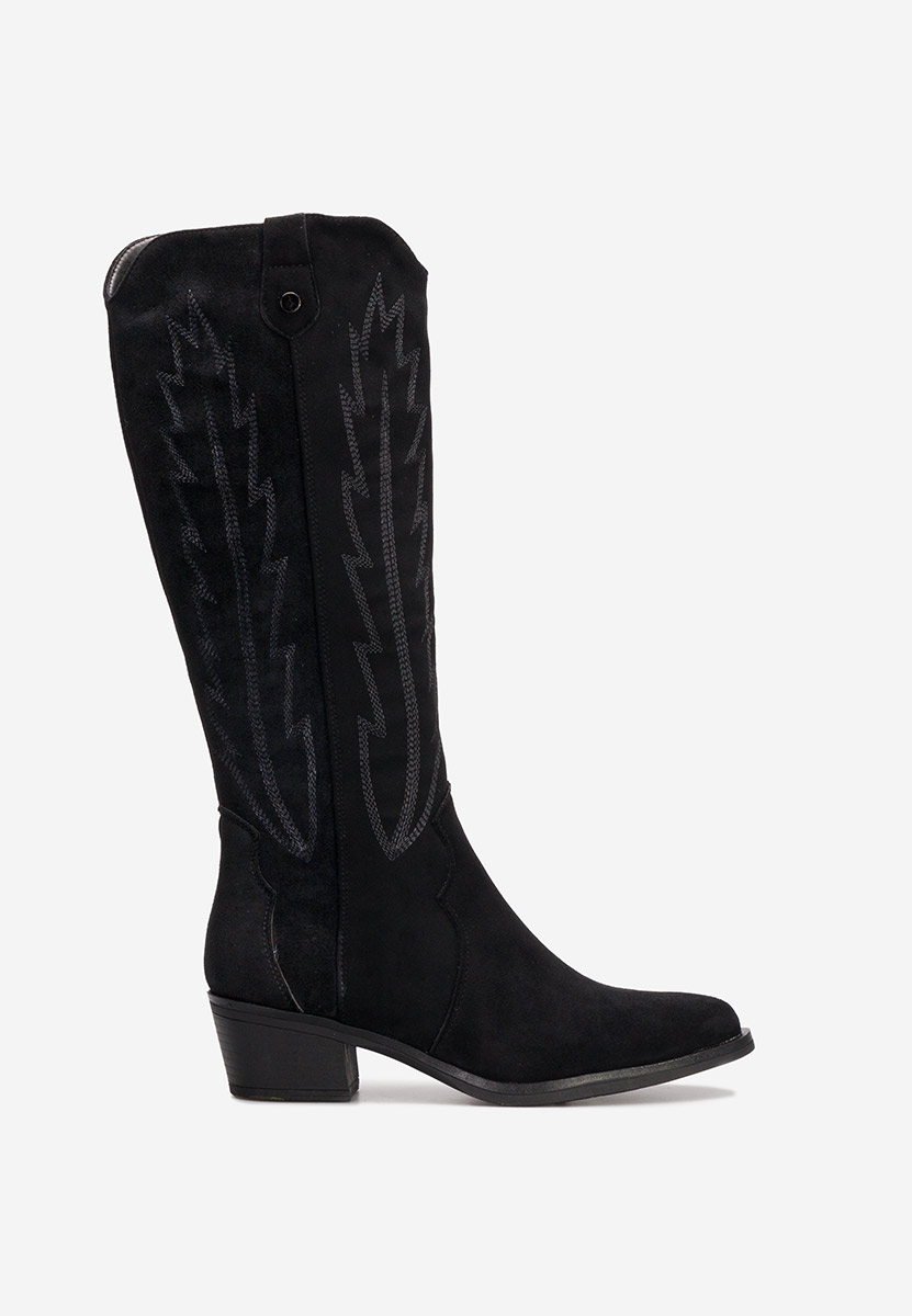 Čierne kovbojské čižmy Wisteria