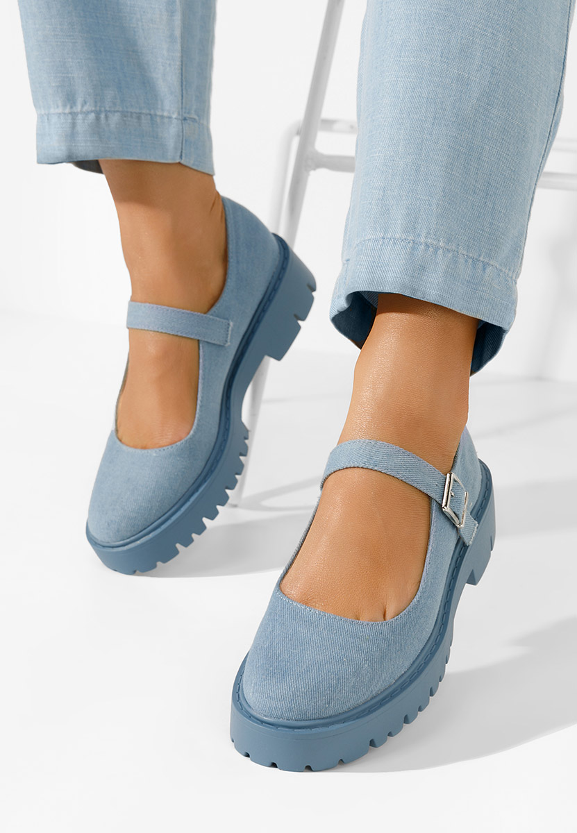 Denim dámske poltopánky Orias