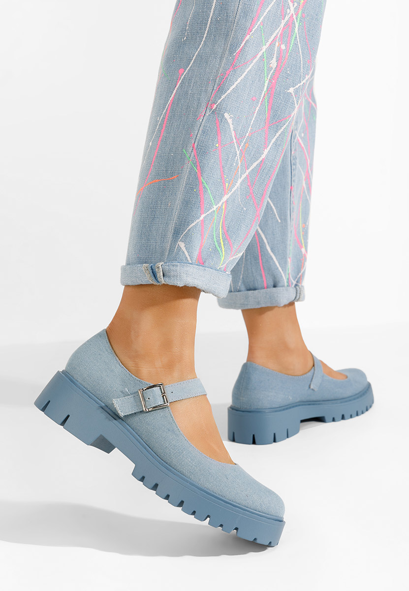 Denim dámske poltopánky Orias