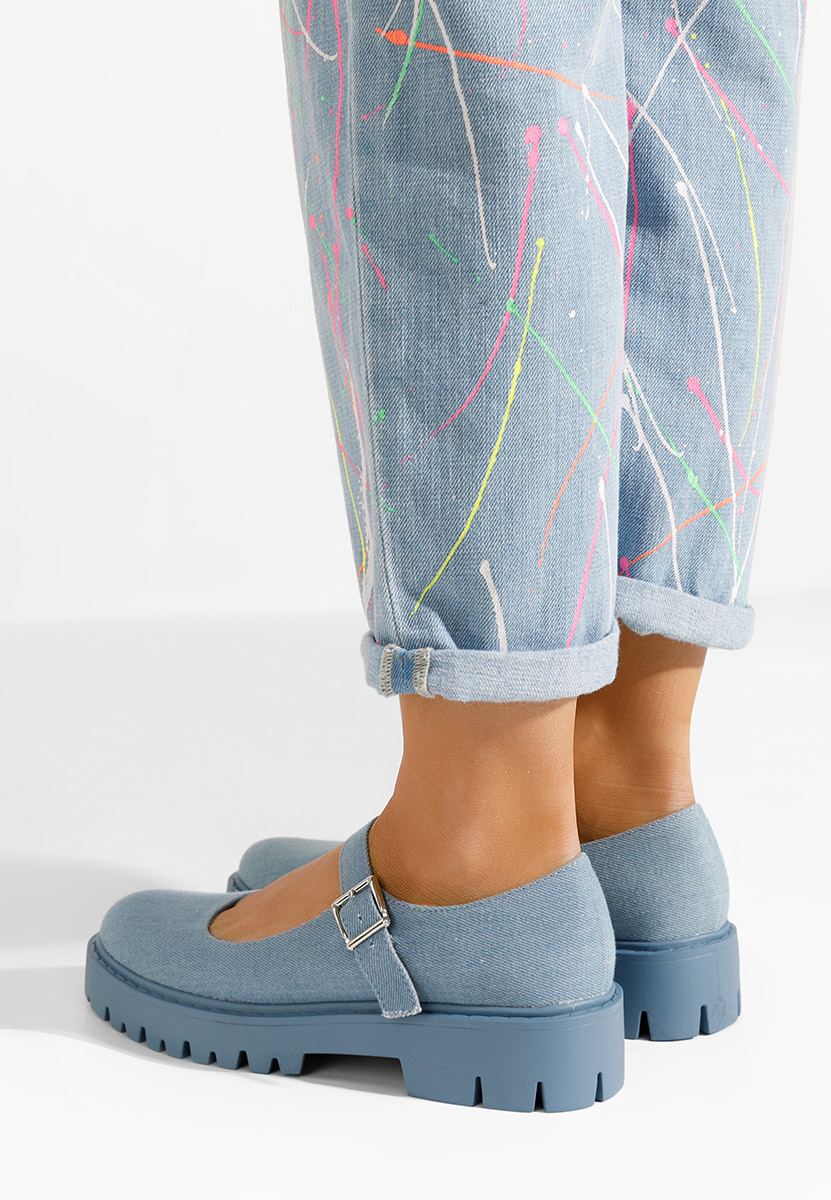 Denim dámske poltopánky Orias