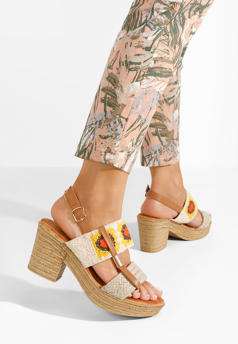 Béžové dámske sandále Zeina V2