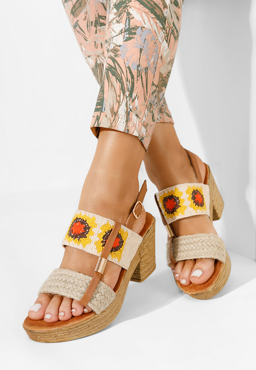 Béžové dámske sandále Zeina V2