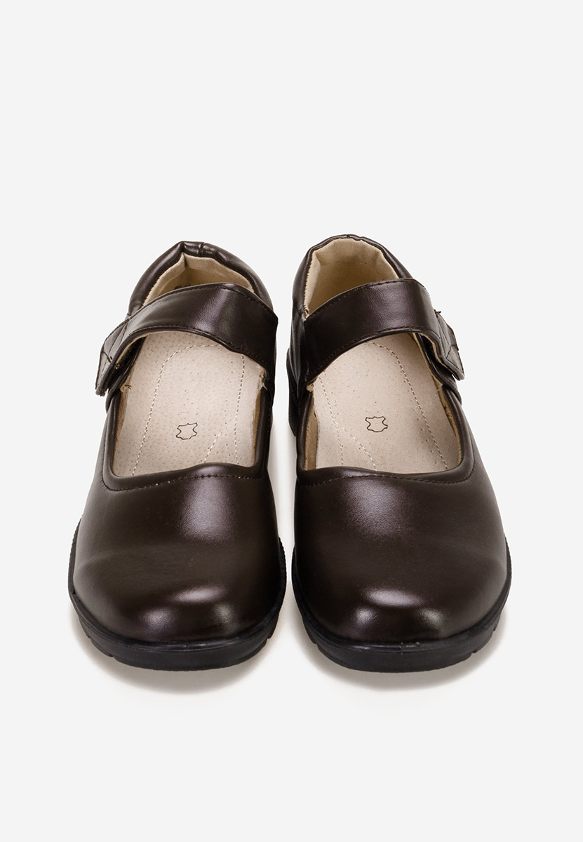 Hnedé lodičky na klinku Iphasa