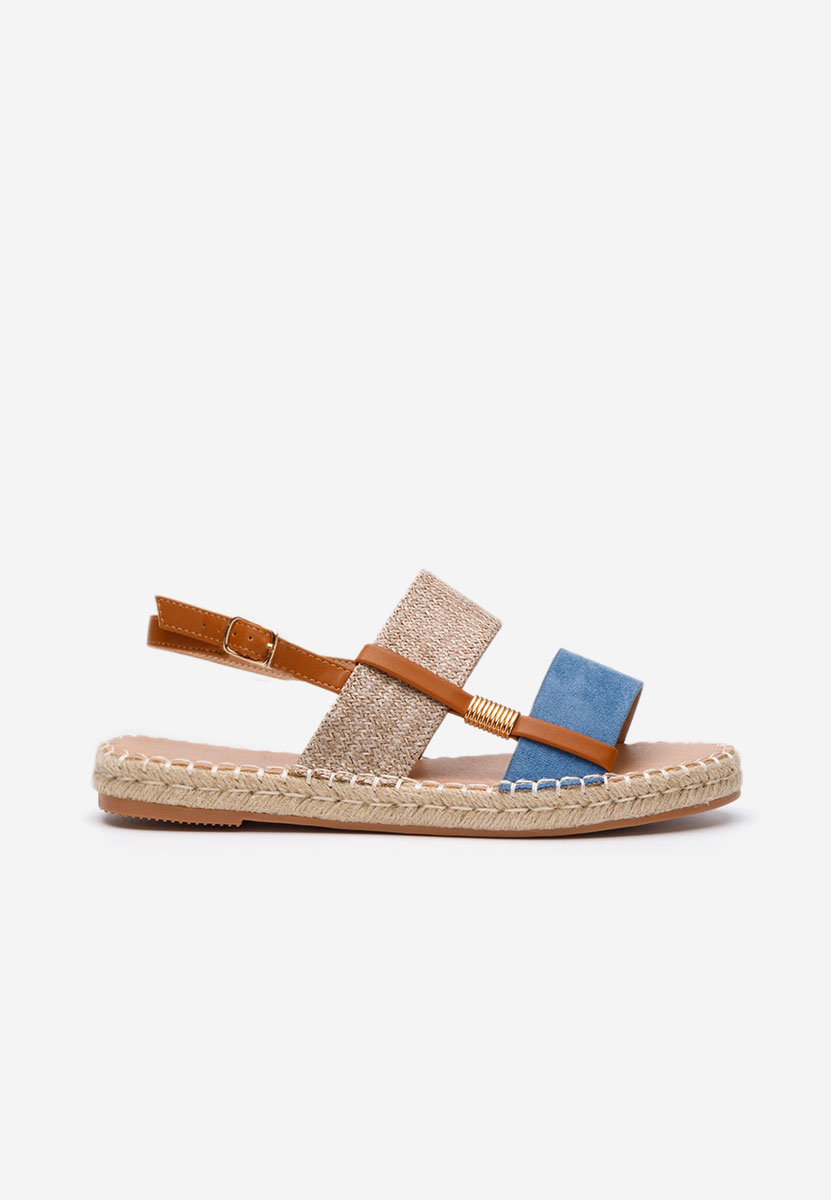 Modré espadrilky sandale Emillya
