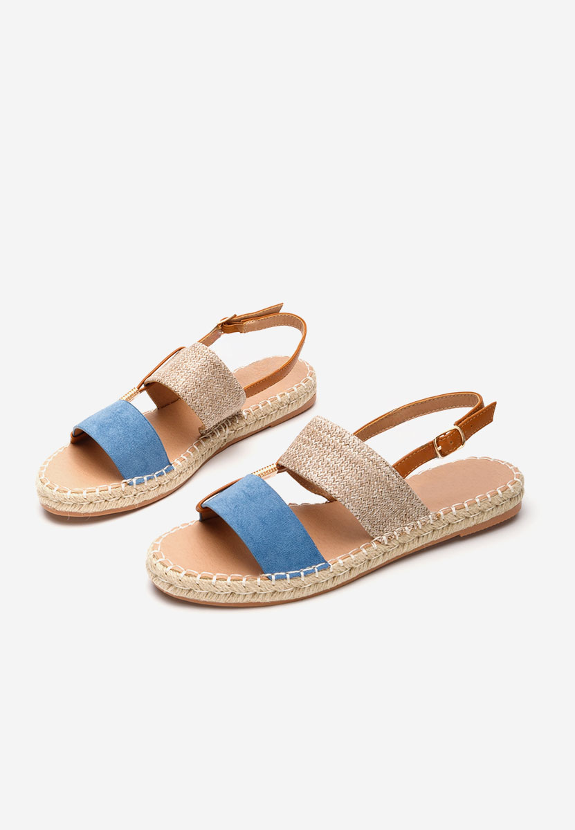 Modré espadrilky sandale Emillya
