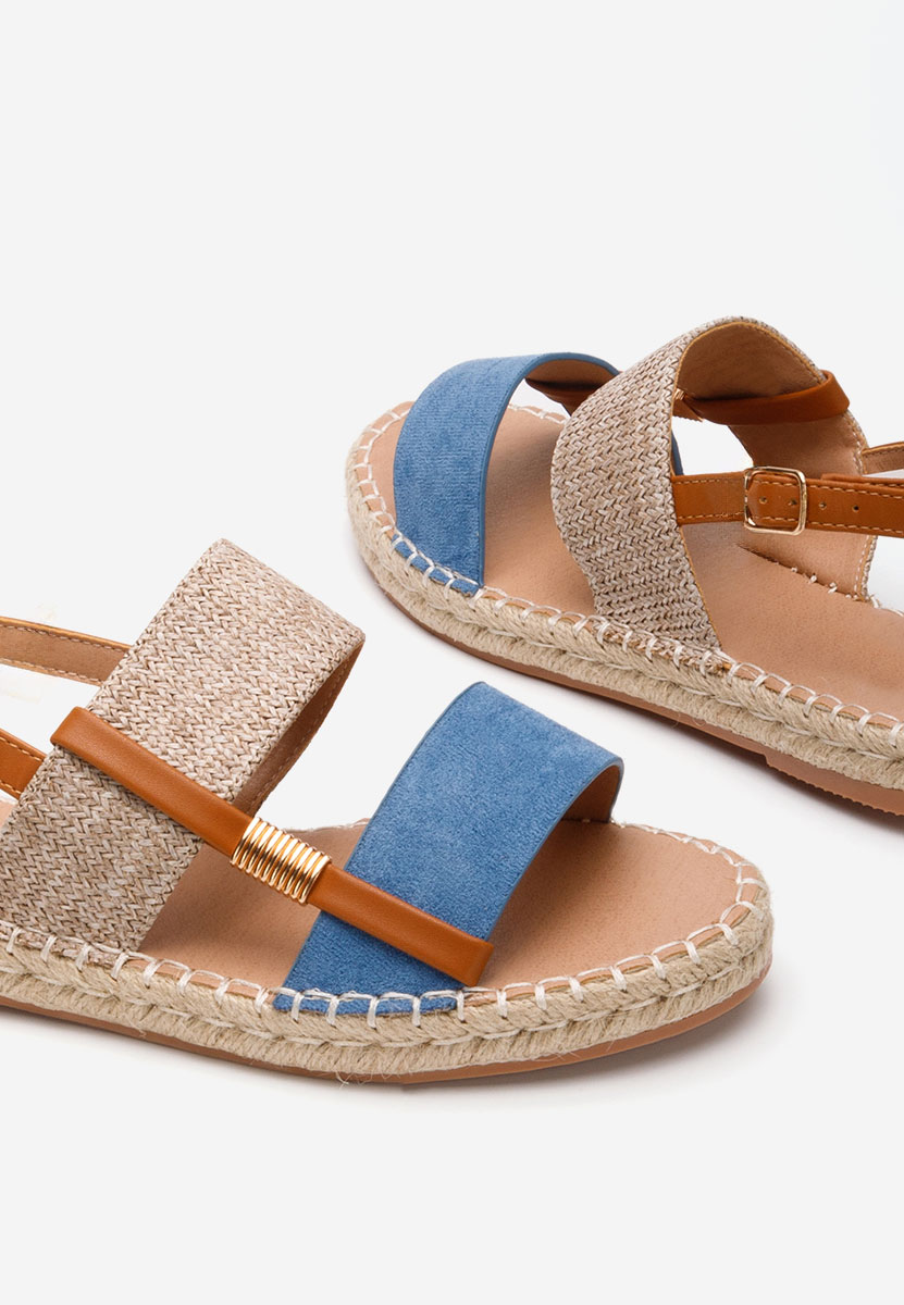 Modré espadrilky sandale Emillya