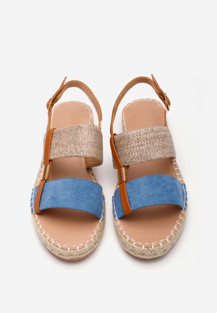 Modré espadrilky sandale Emillya