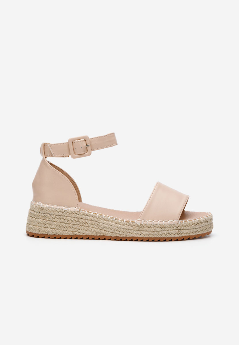 Béžové espadrilky sandale Vicky