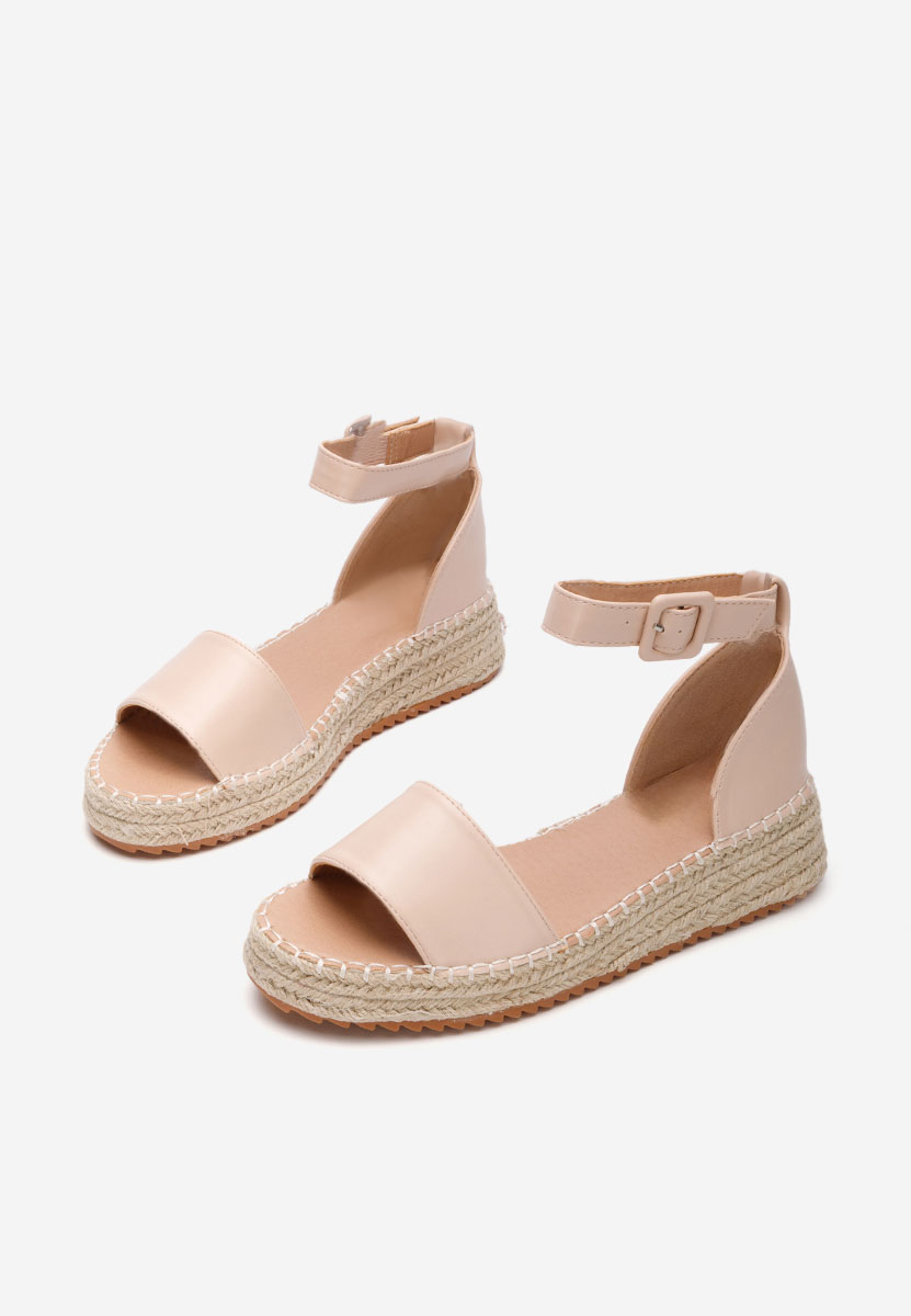 Béžové espadrilky sandale Vicky