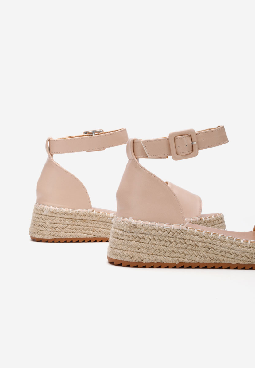 Béžové espadrilky sandale Vicky