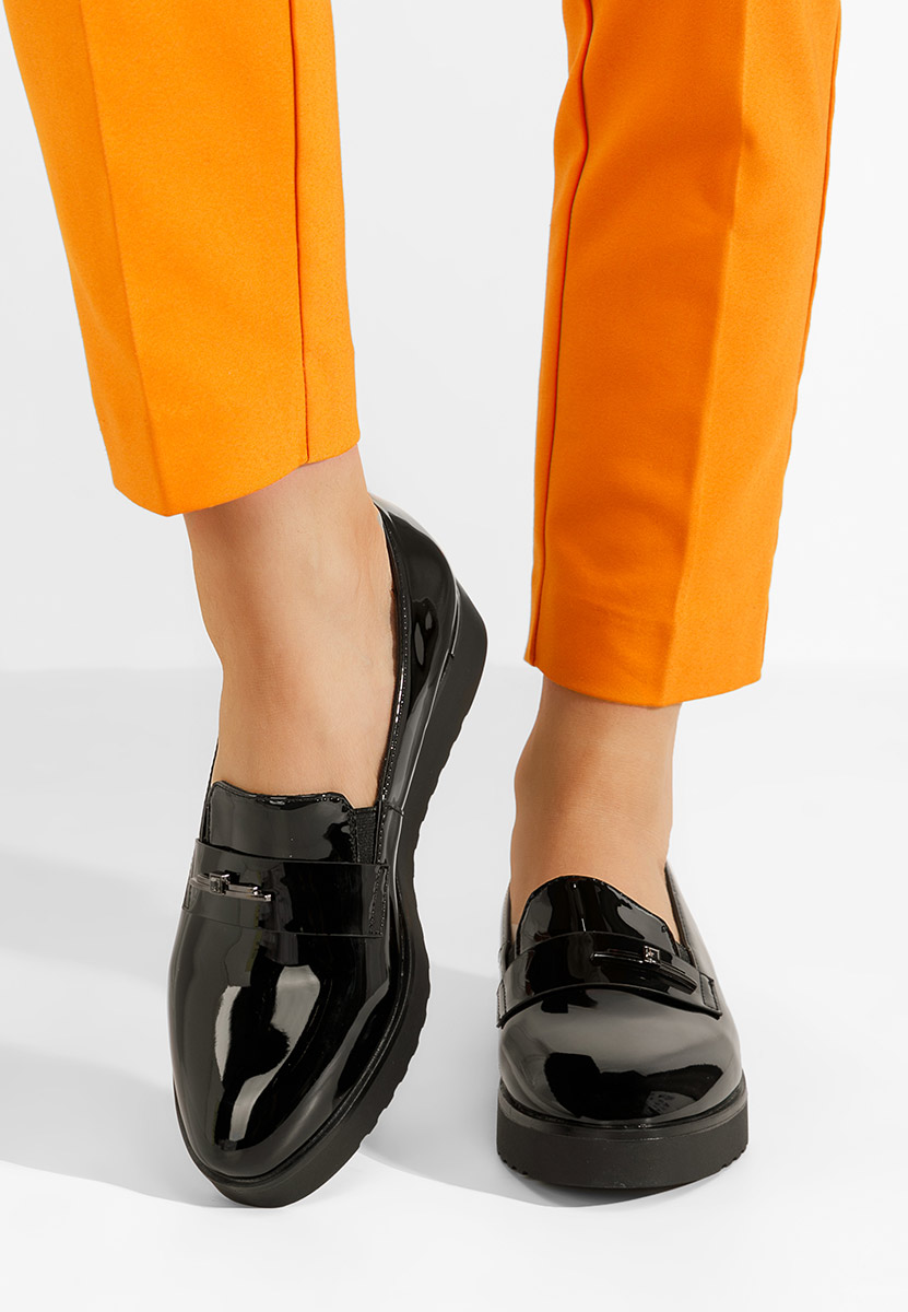 Čierne dámske poltopánky Caterina V2