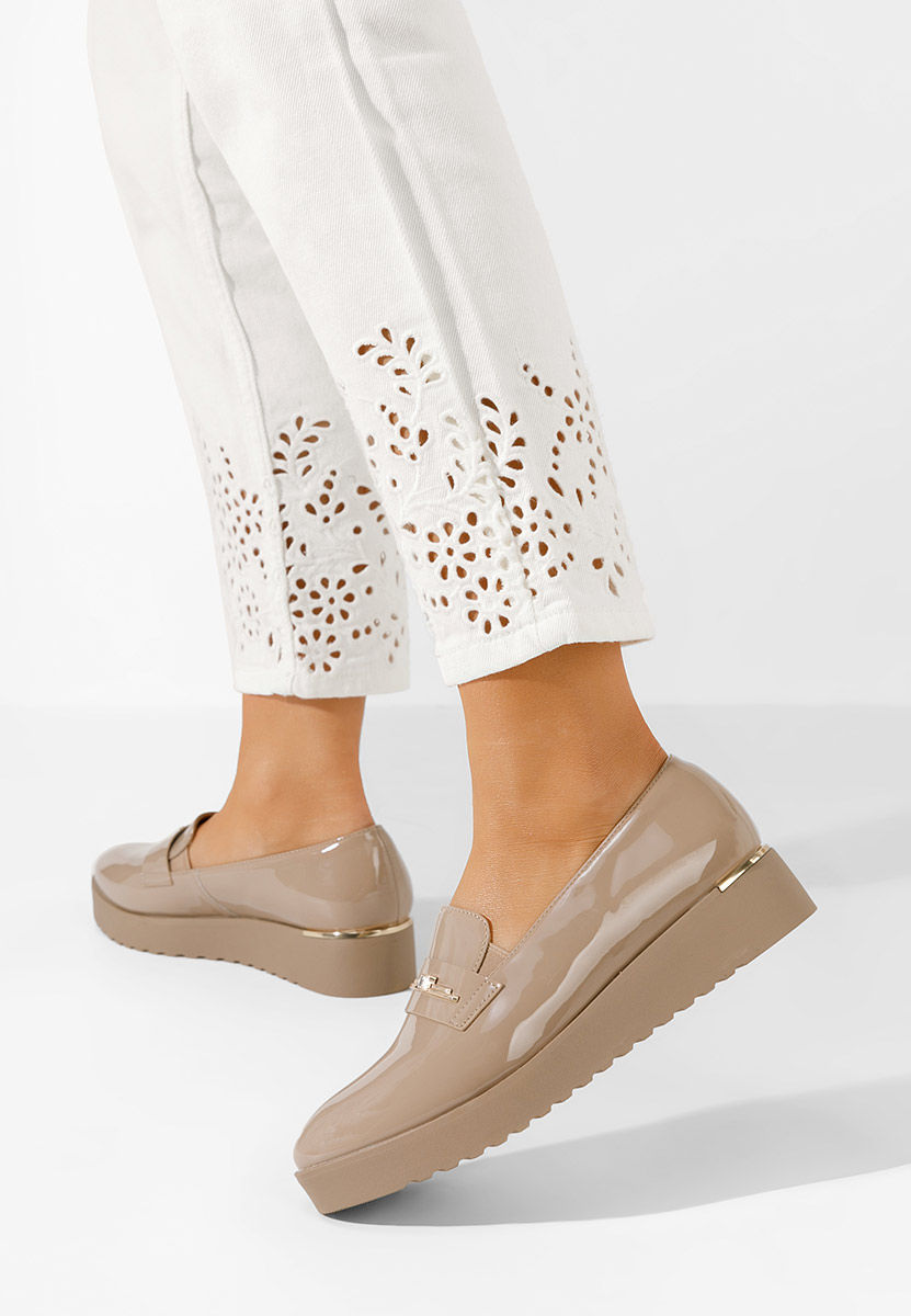 Khaki dámske poltopánky Caterina V2