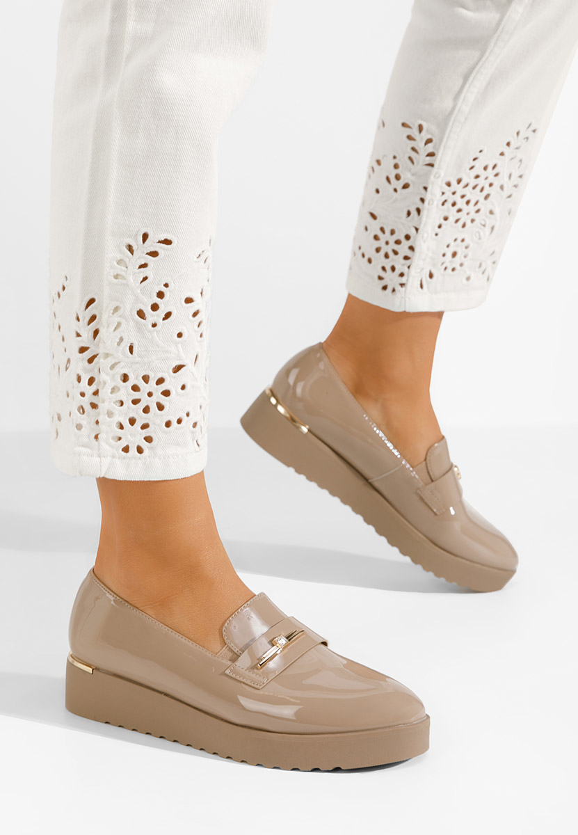 Khaki dámske poltopánky Caterina V2