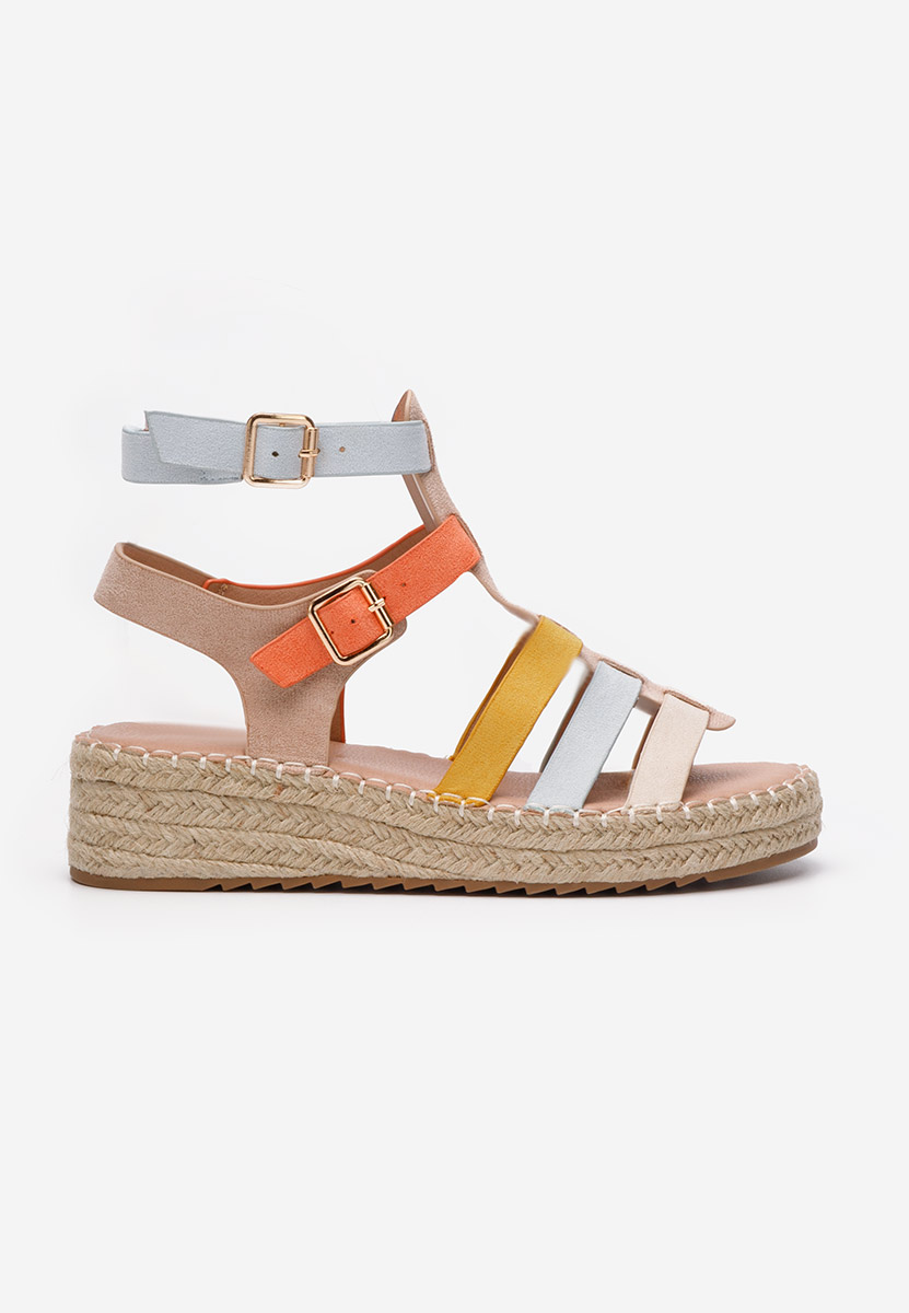Farebné espadrilky sandale Sanjana V3