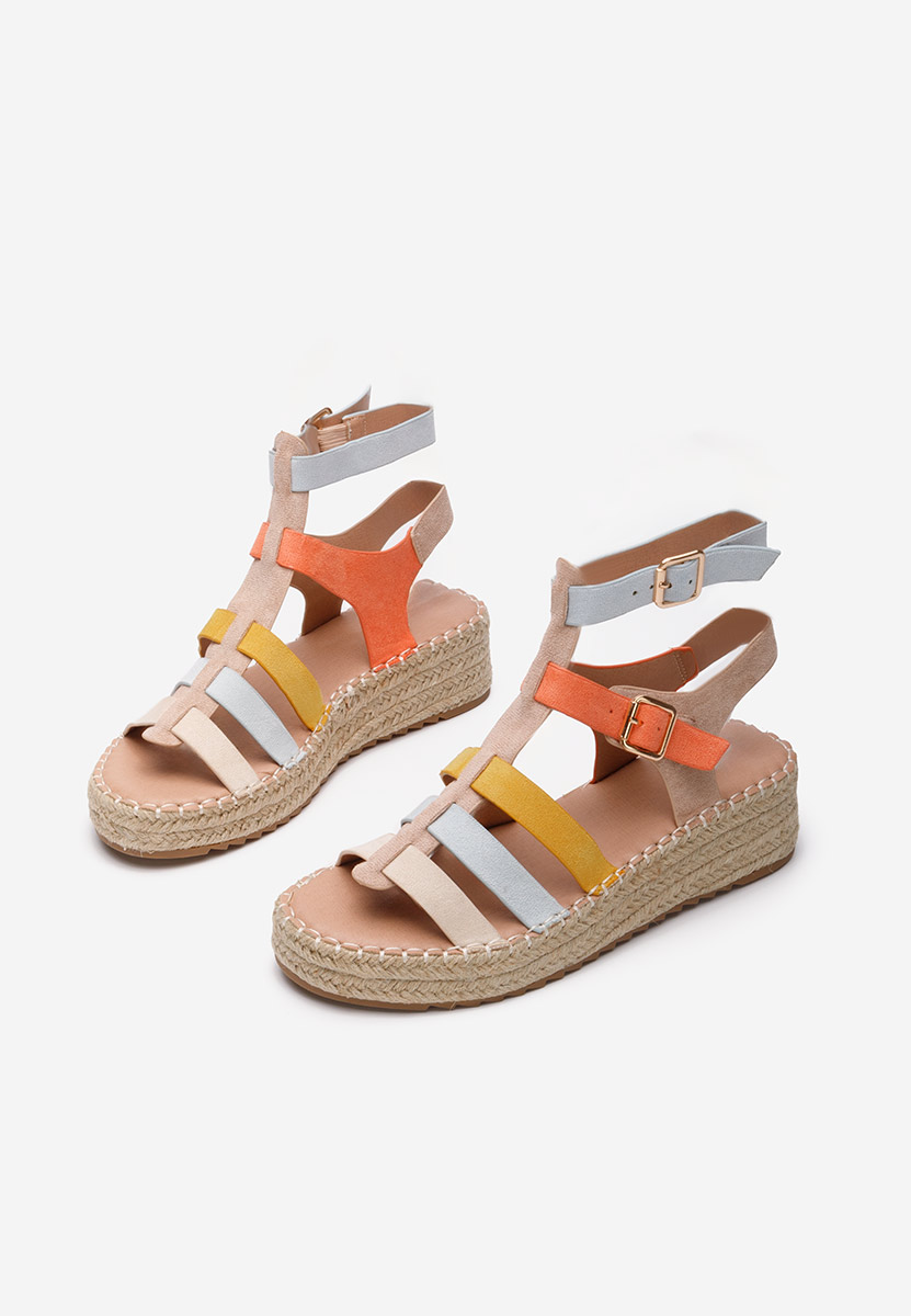 Farebné espadrilky sandale Sanjana V3
