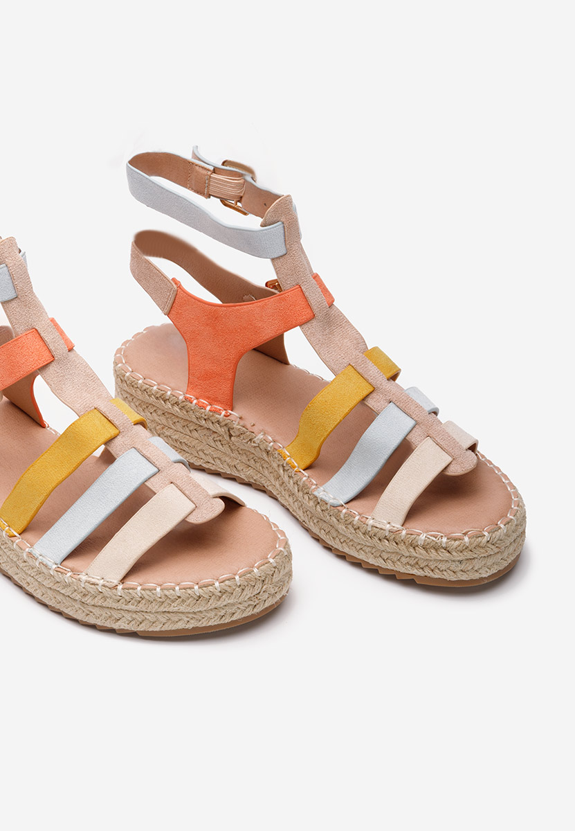Farebné espadrilky sandale Sanjana V3