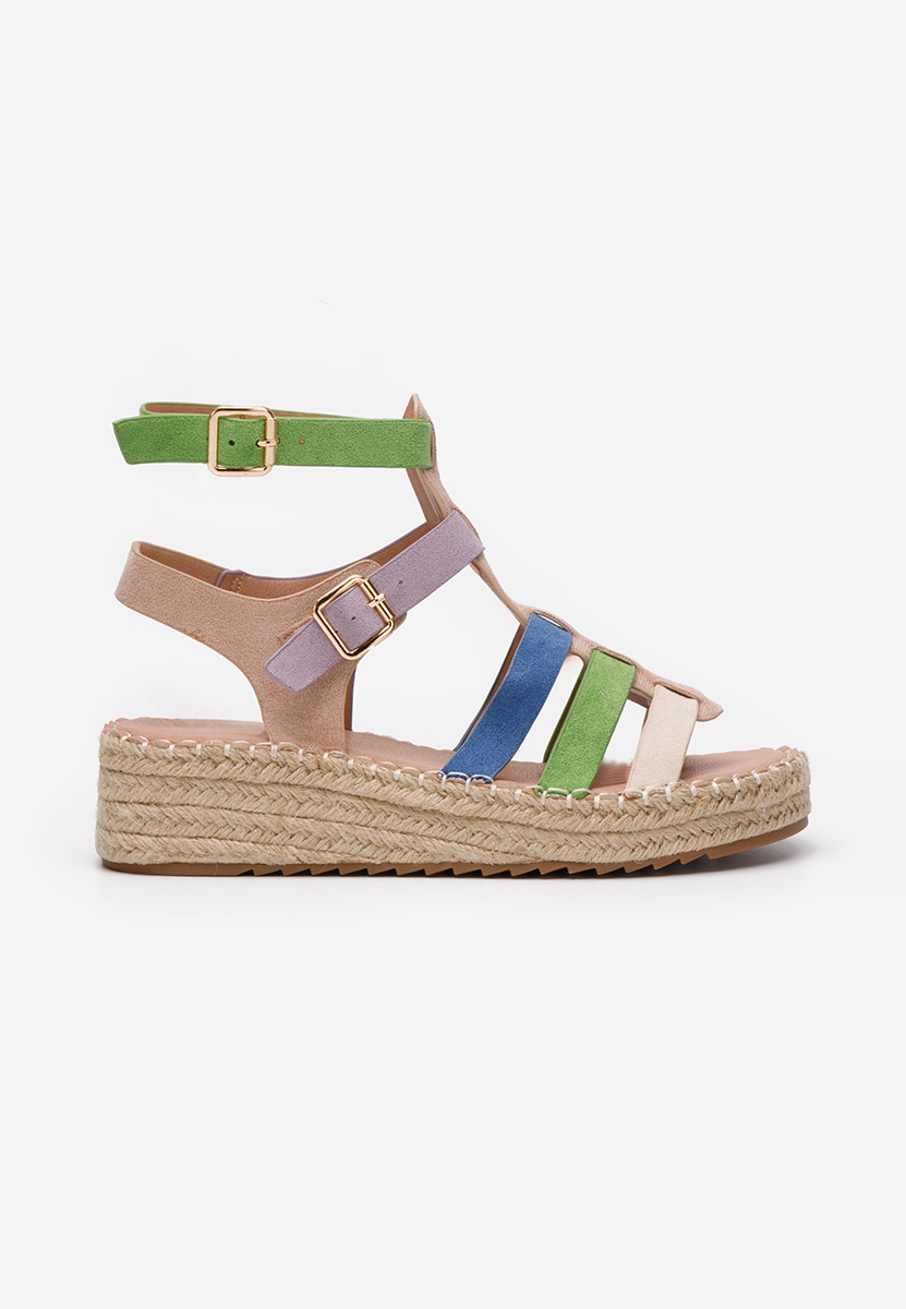 Farebné espadrilky sandale Sanjana