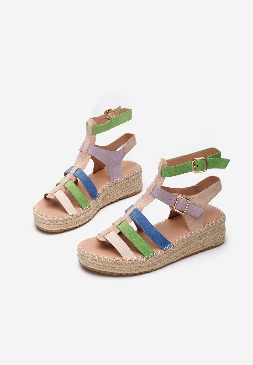 Farebné espadrilky sandale Sanjana