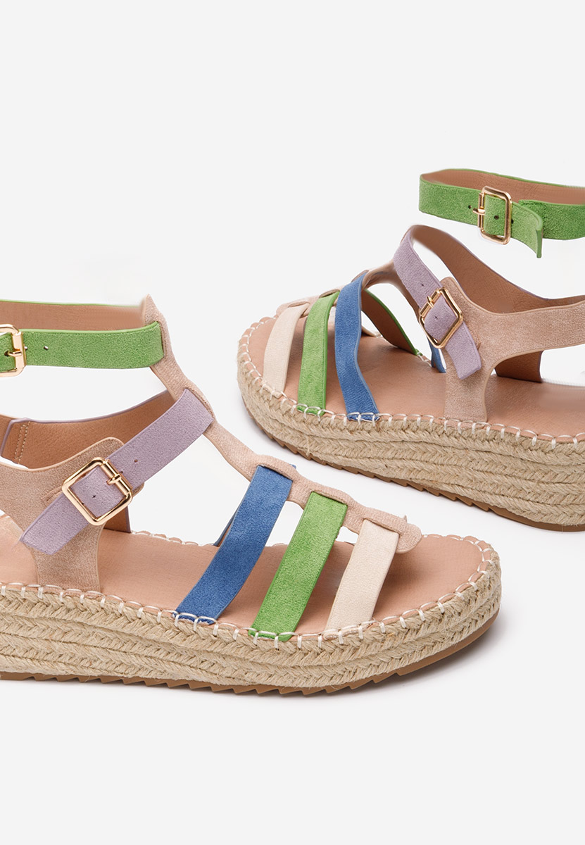 Farebné espadrilky sandale Sanjana
