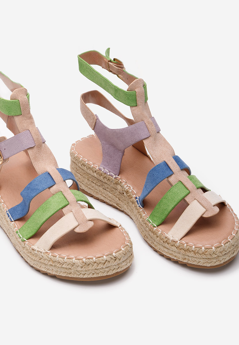 Farebné espadrilky sandale Sanjana