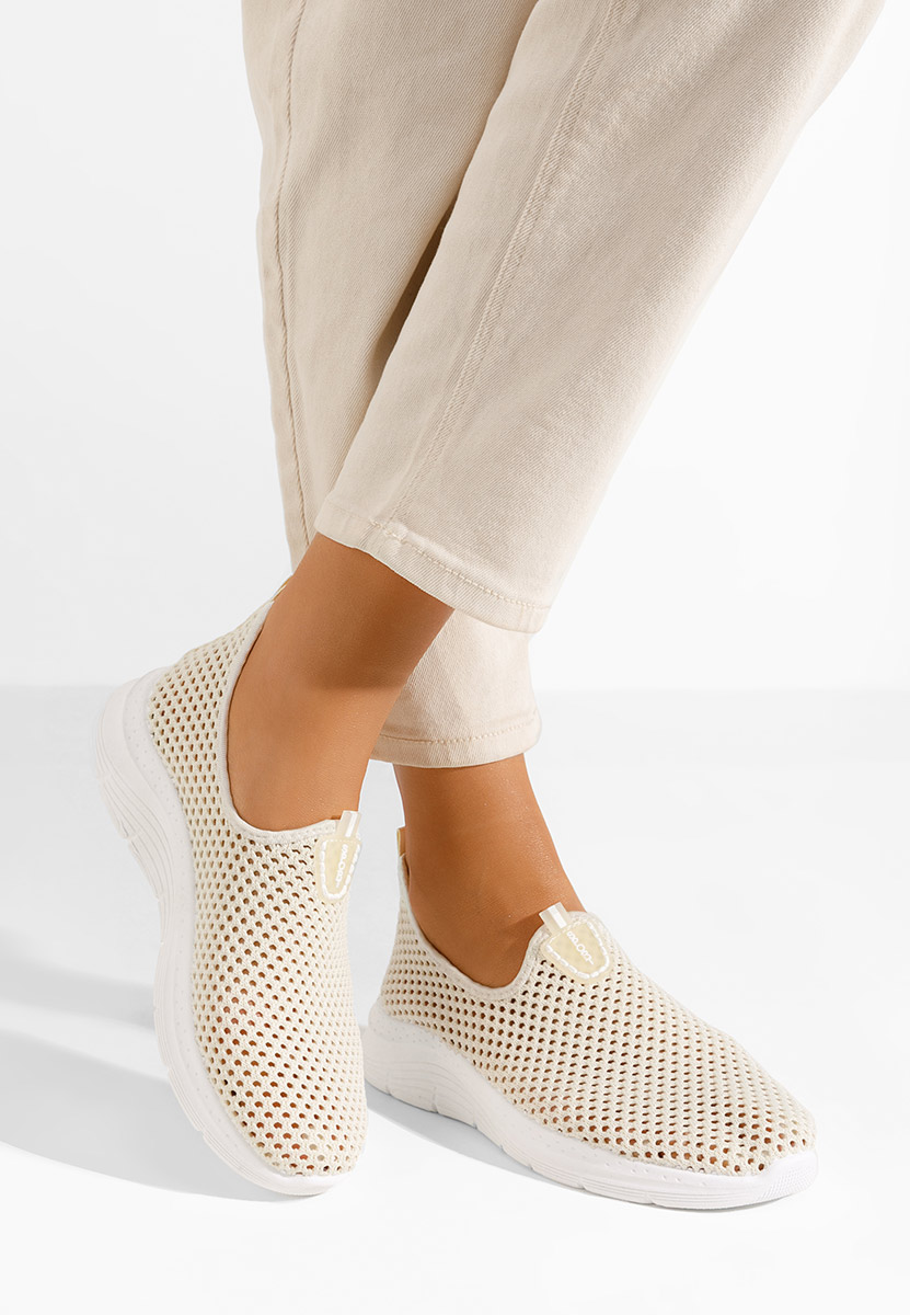Béžové slip on tenisky damske Kadrina