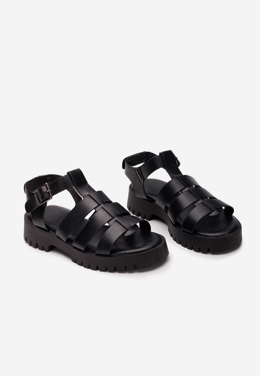Čierne dámske sandále na leto Laurie