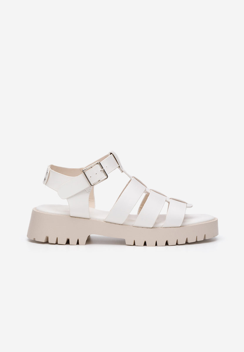 Biele dámske sandále na leto Laurie