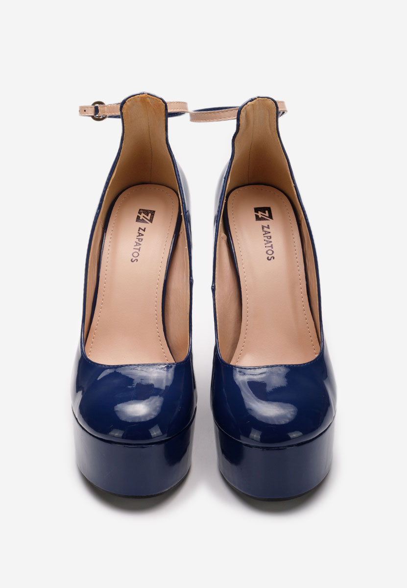 Tmavomdoré lodičky na platforme Matea