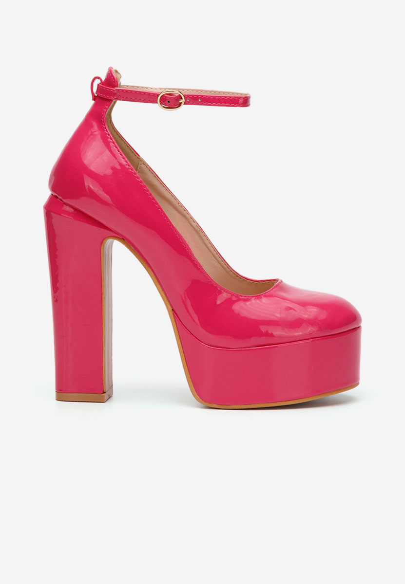 Fuchsiové lodičky na platforme Matea