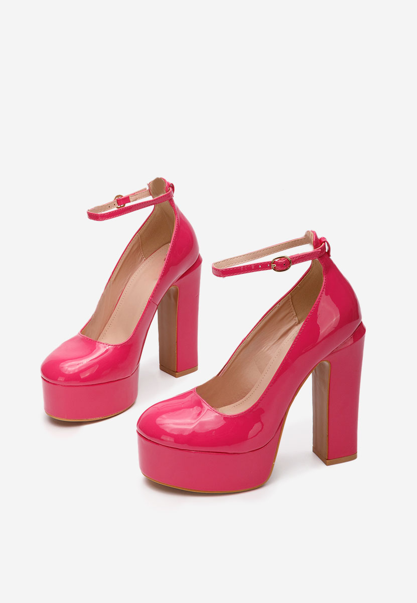 Fuchsiové lodičky na platforme Matea