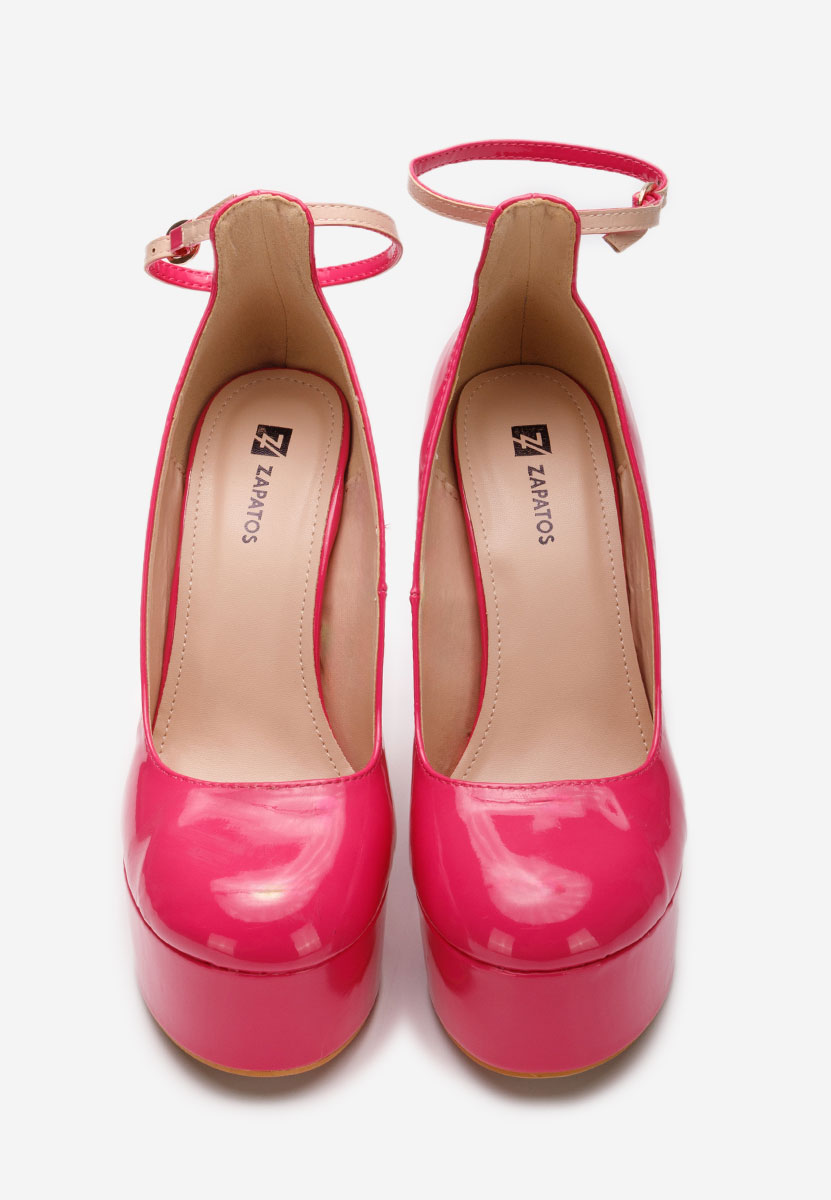 Fuchsiové lodičky na platforme Matea