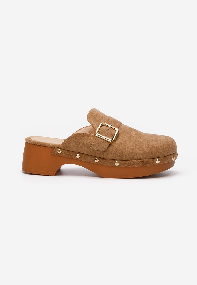Khaki šľapky dámske Advika V2