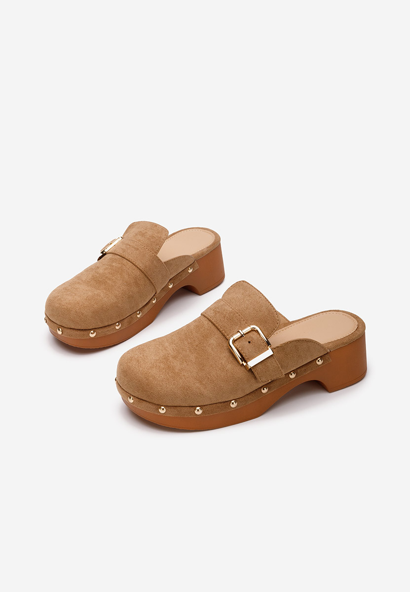 Khaki šľapky dámske Advika V2
