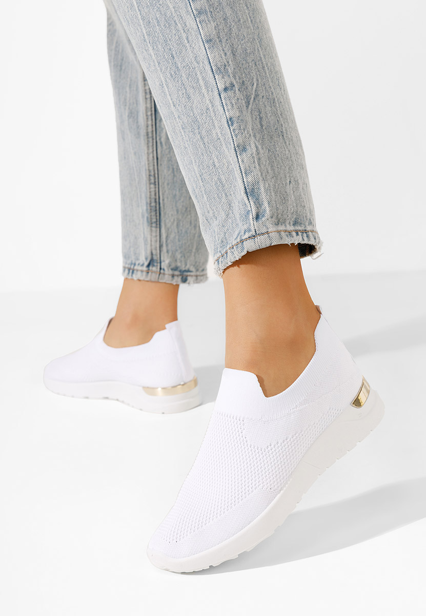 Biele  Slip-on Aderine