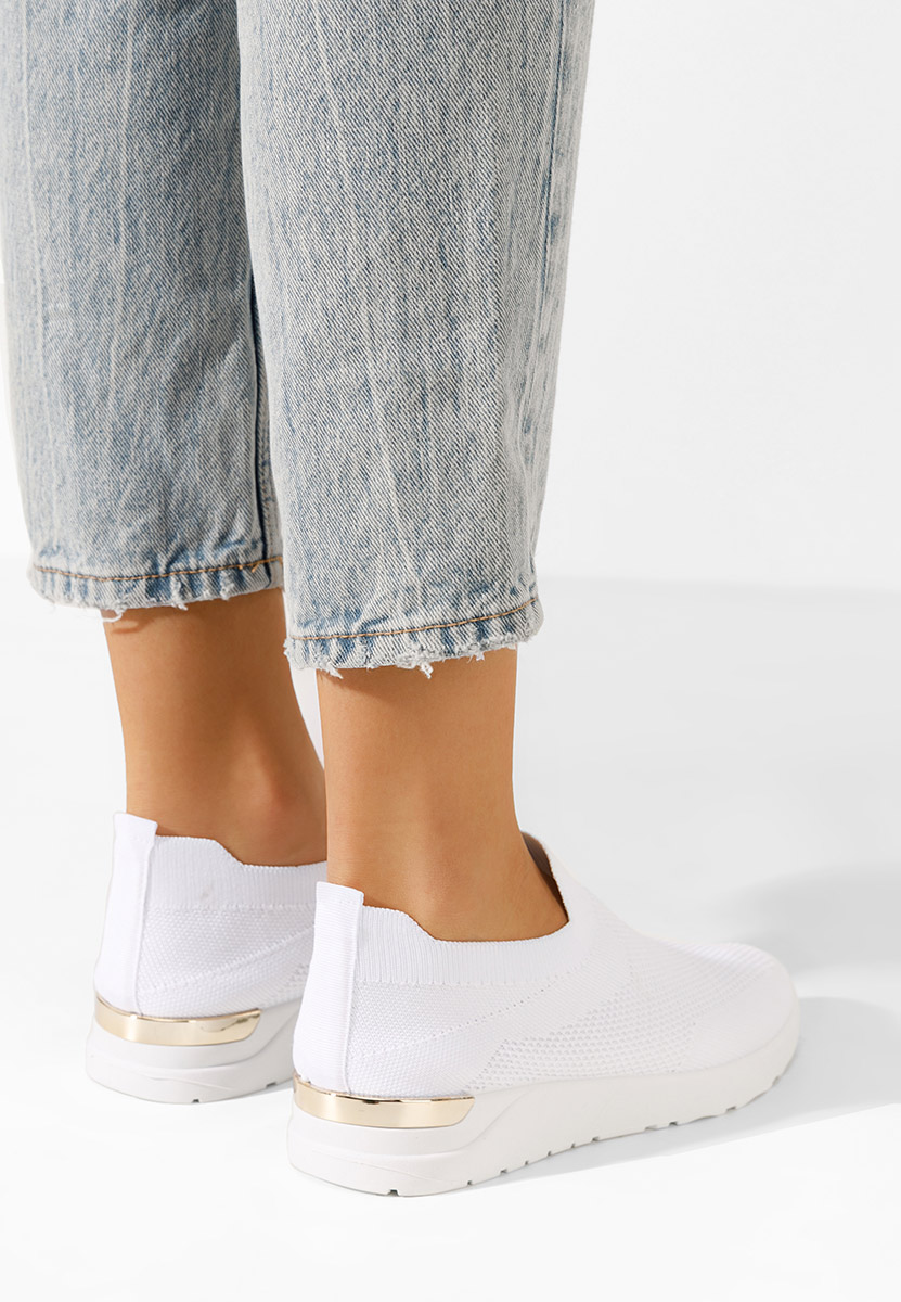 Biele  Slip-on Aderine