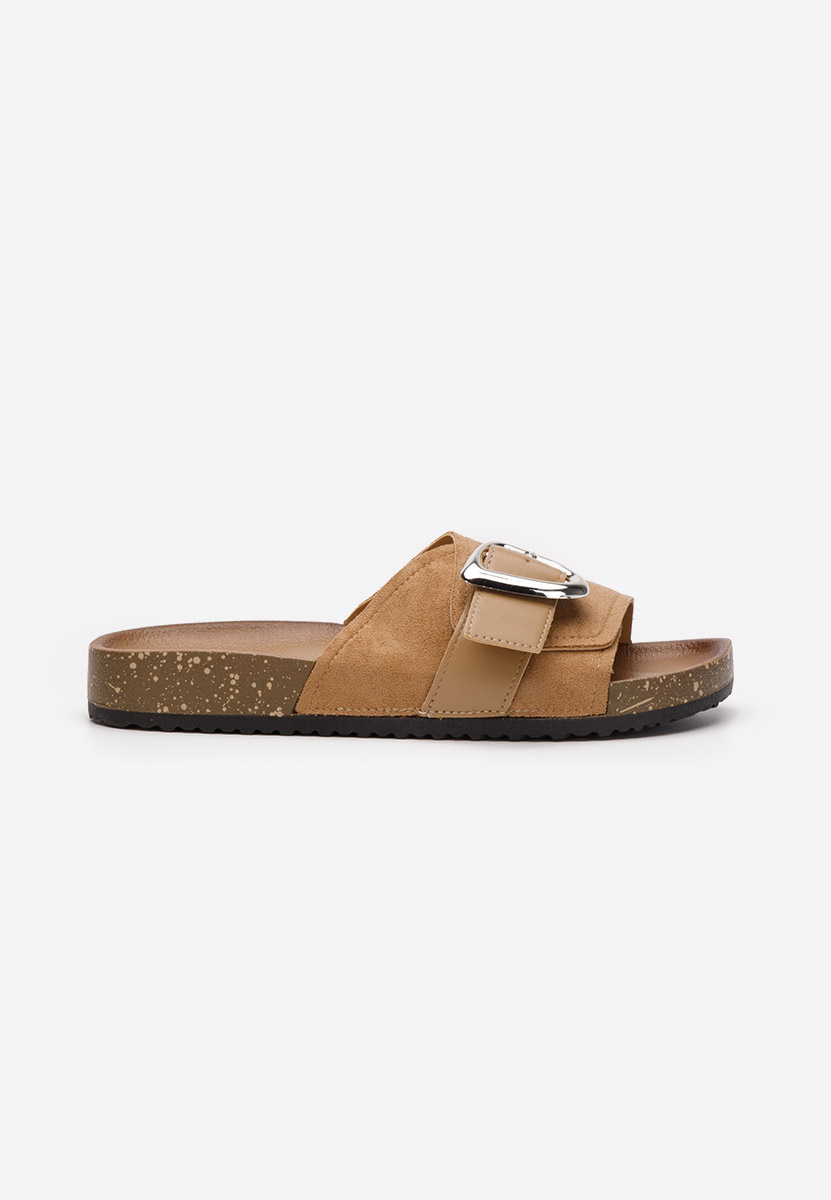 Khaki dámske šľapky Isabelle
