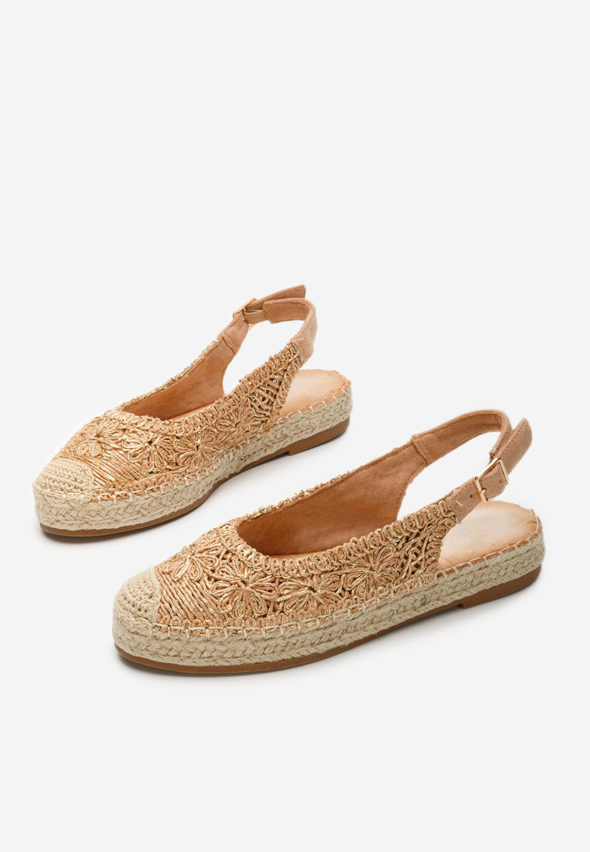 Camelové dámske espadrilky Maripia