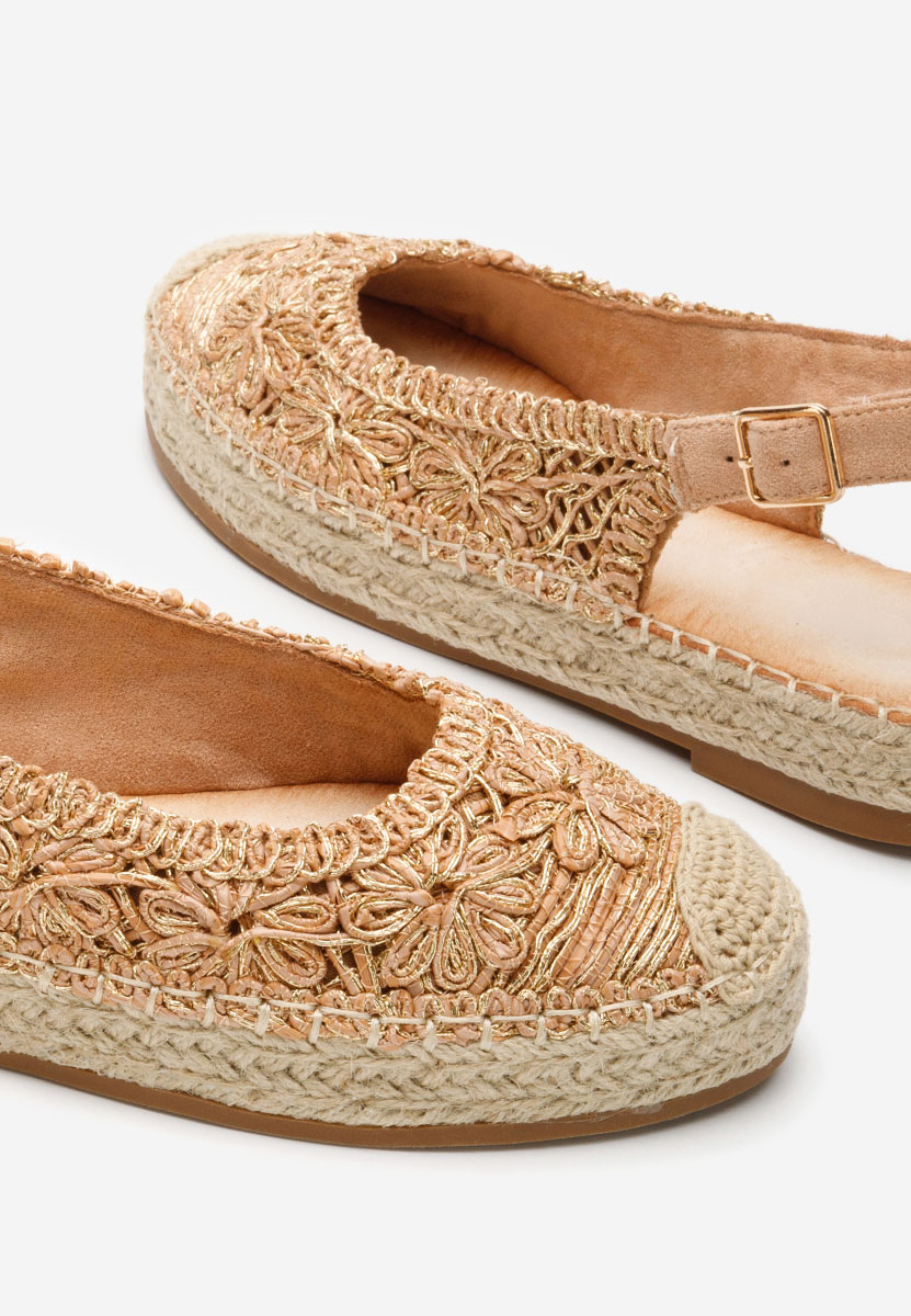 Camelové dámske espadrilky Maripia