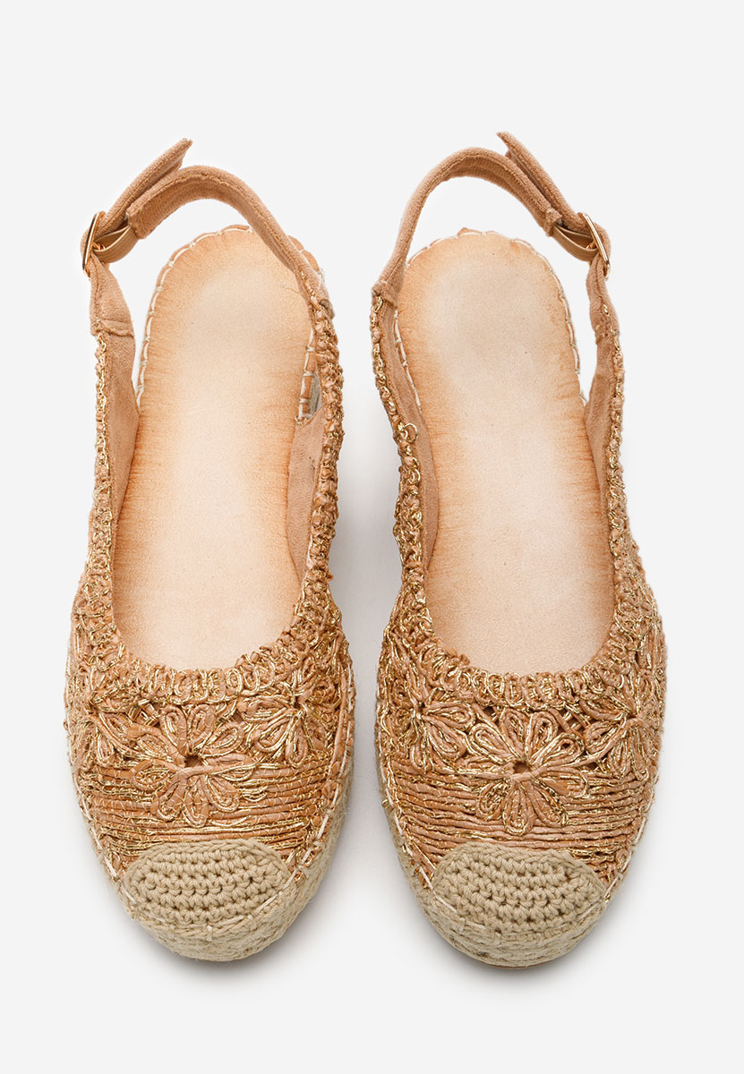 Camelové dámske espadrilky Maripia