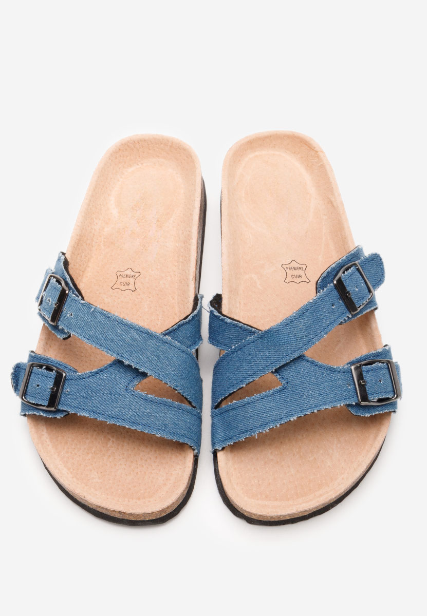 Denim dámske šľapky Viriana