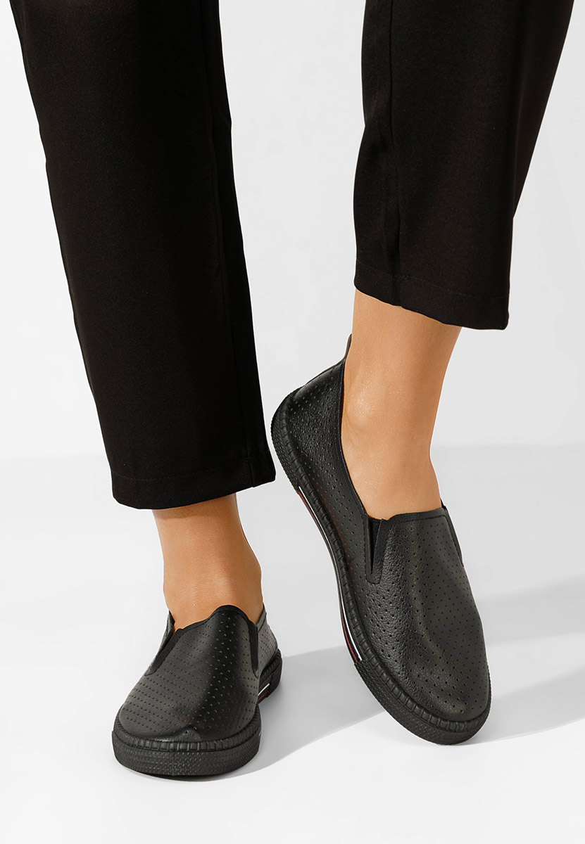 Čierne dámske poltopánky Saphira