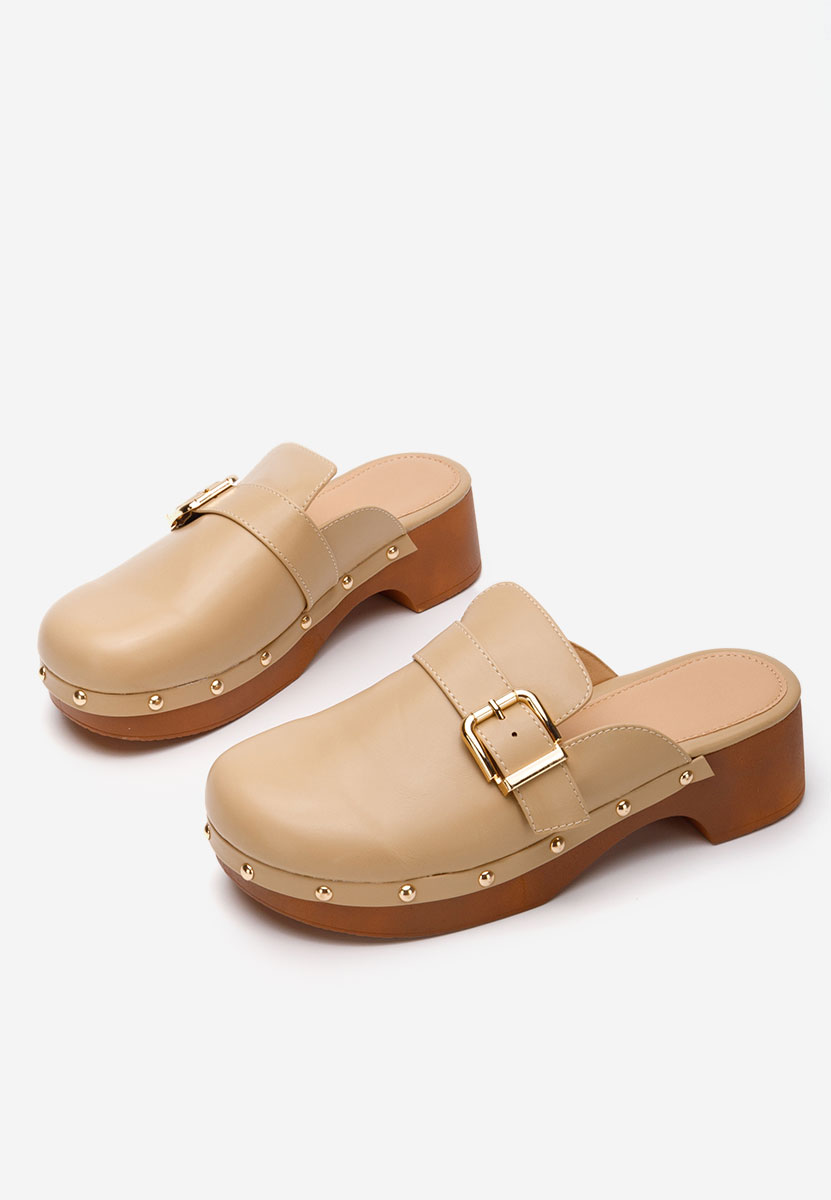 Khaki šľapky dámske Advika