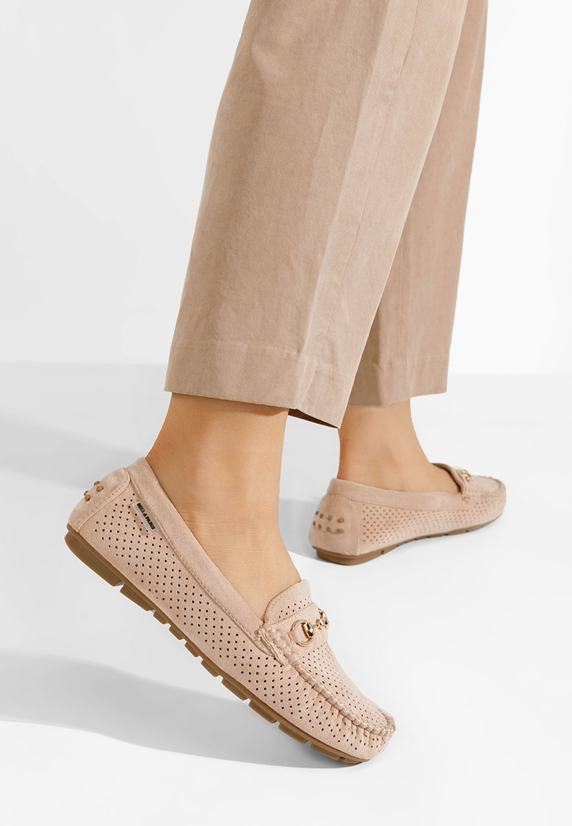 Khaki mokasíny dámske Aishani