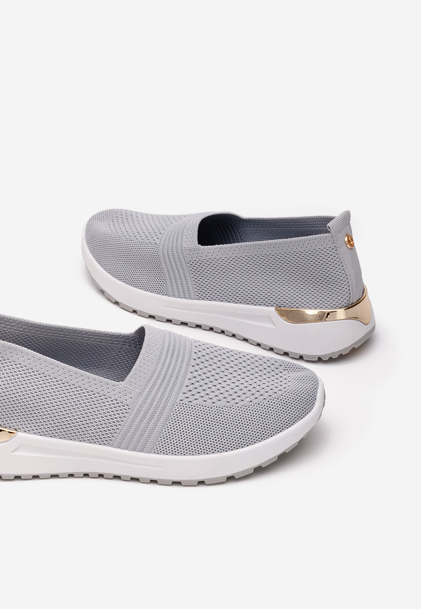 Sivé slip on tenisky damske Antrea