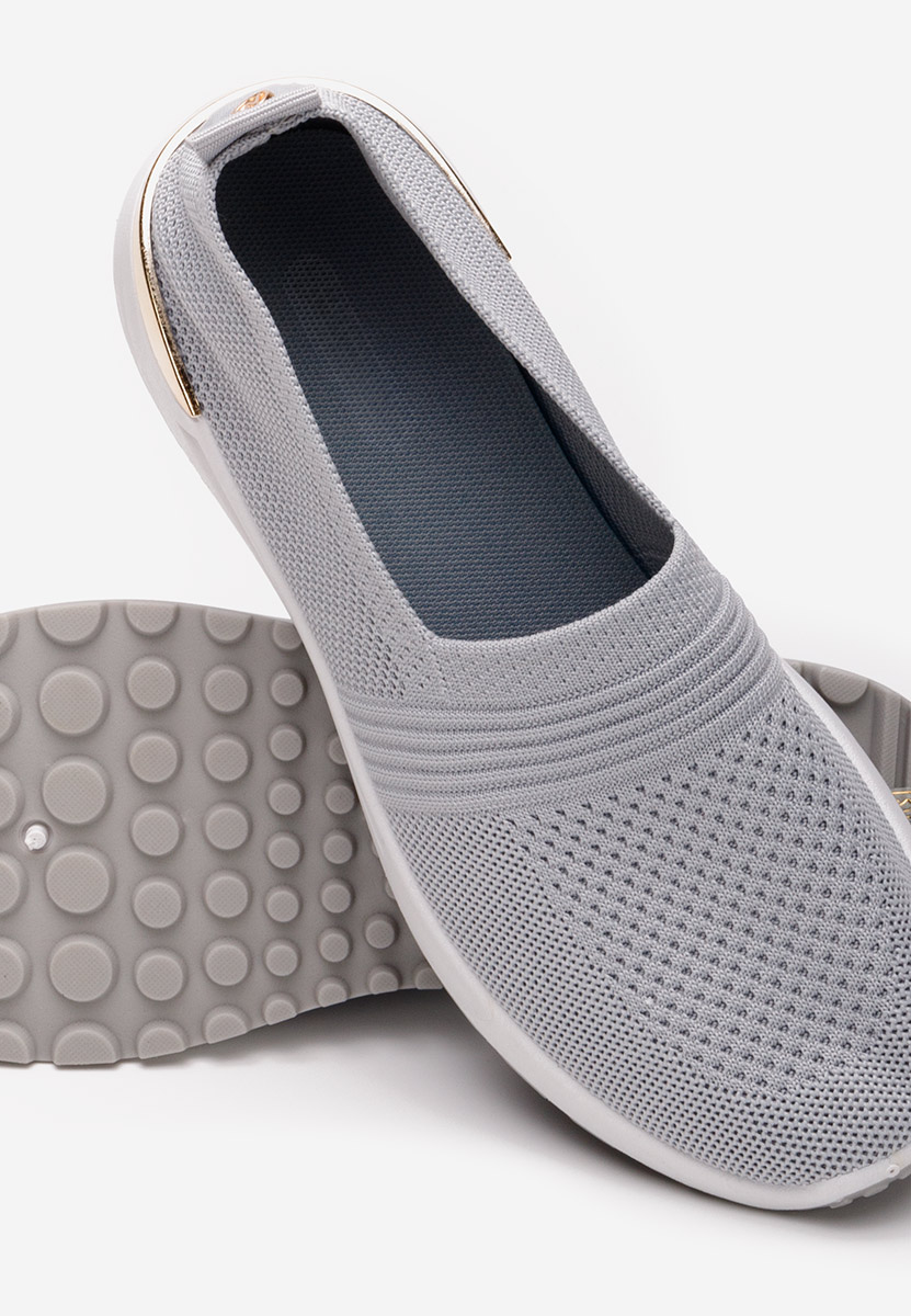 Sivé slip on tenisky damske Antrea