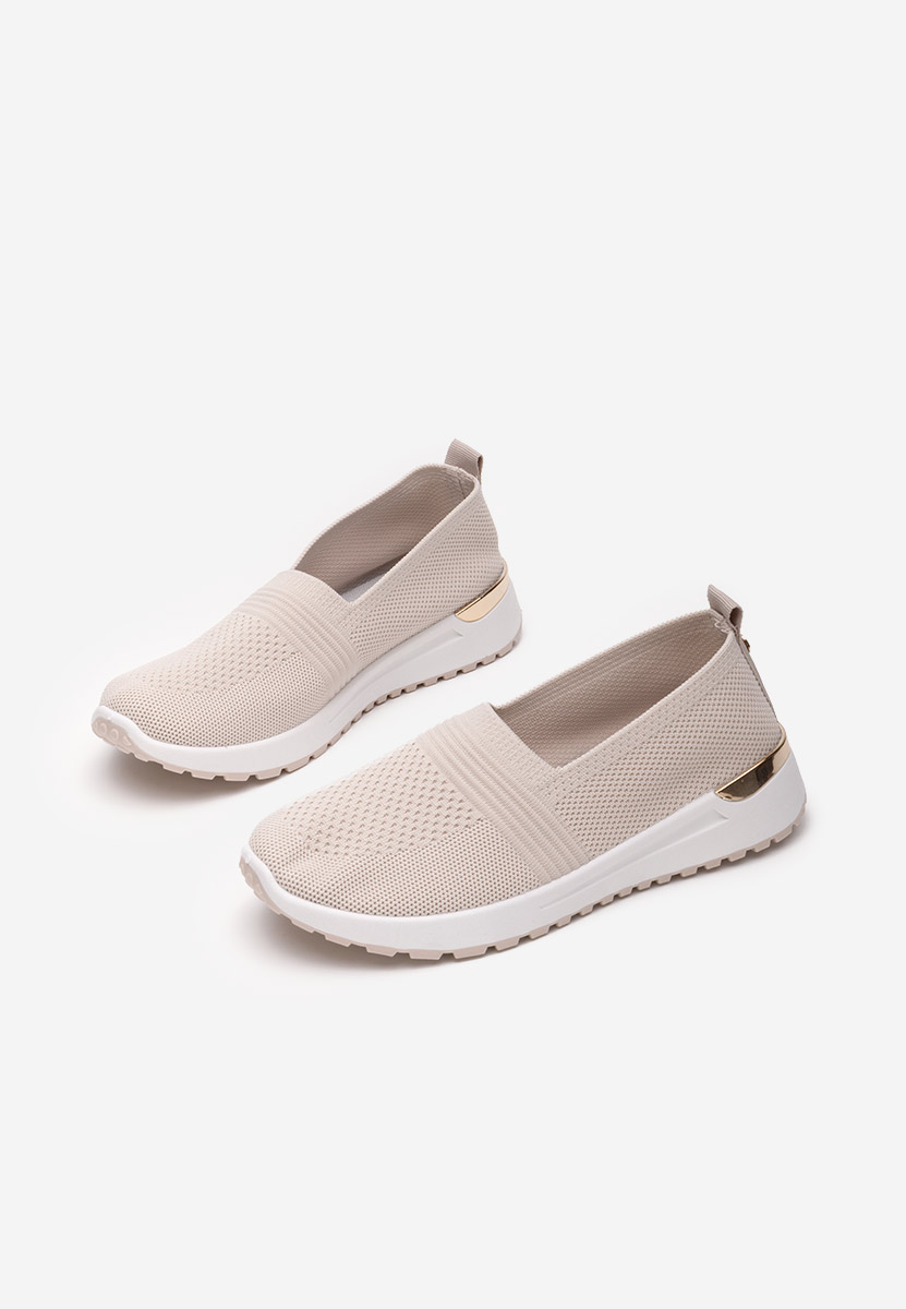 Béžové slip on tenisky damske Antrea