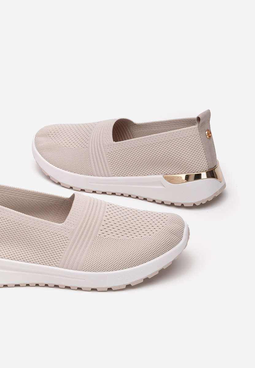 Béžové slip on tenisky damske Antrea