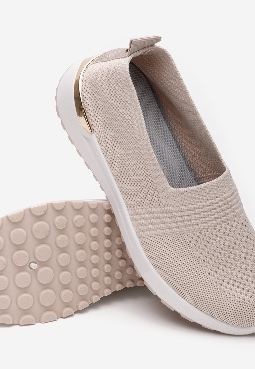 Béžové slip on tenisky damske Antrea