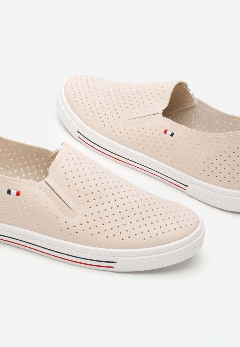 Béžové dámske poltopánky Saphira